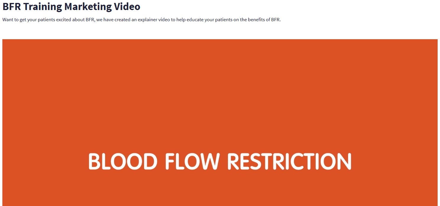 BFR Training Marketing Video preview
