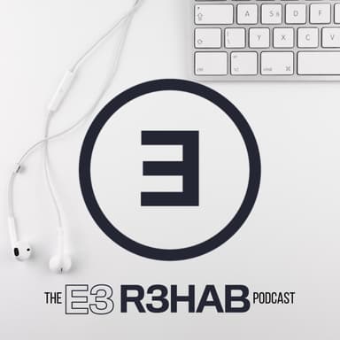 The E3 R3HAB Podcast logo